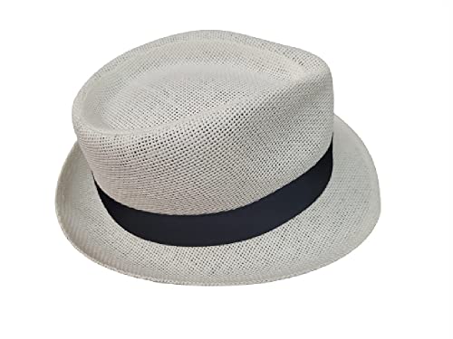 Chapeau de paille Cuban blanc mer plage de cérémonie 57
