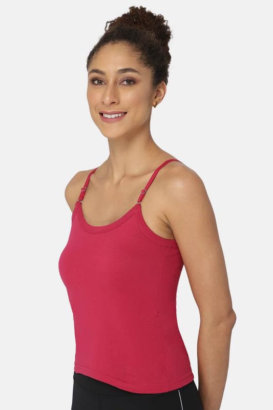 Image of Intimacy Cotton Camisole for Women with Adjustable Straps - Soft & Breathable Everyday Wear Slip for Women
