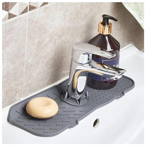 Su Tutucu Musluk Matı - Mutfak ve Banyo için Koruyucu Musluk ve Lavabo Altı Mat