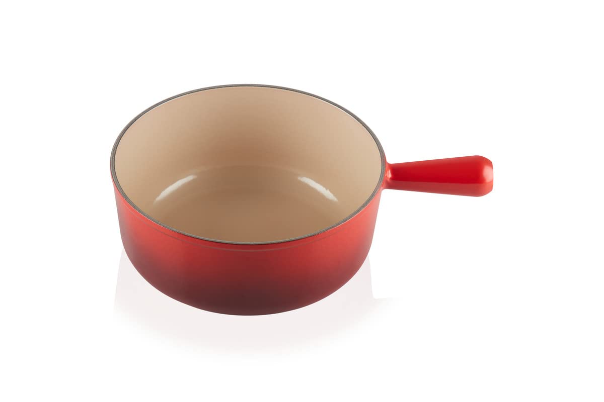 Le Creuset Caquelon aus Gusseisen, 24 cm, 3,3 Liter, Kirschrot, 20007240602460