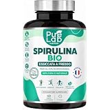 Spirulina Bio - 600 Compresse Vegan, Scorta di 5 Mesi - 21% Ficocianina, 66% Proteine - Essiccata a Freddo - Antiossidante, Energia, Immunità - Senza Eccipienti né Additivi - Prodotto in Francia