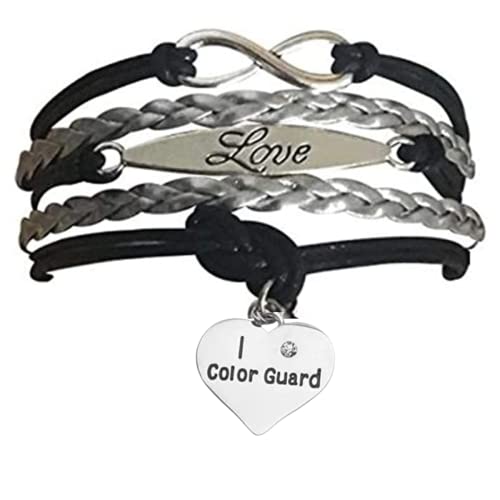 Infinity Collection Color Guard Charm Bracelet, Color Guard Jewelry- Color Guard Gifts Teens