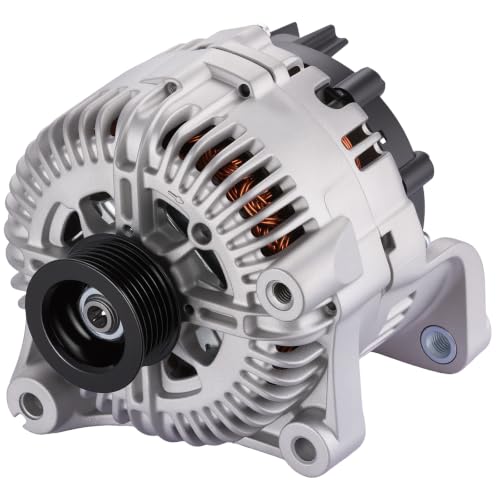 Image of BDFHYK 170A Alternator for BMW 335i 3.0L L6 2009-2010, 23319 | For BMW M5 2006-2010, 335d 2009-2011, M6 2006-2010, 12V, Clockwise Rotation, 6-Groove, Internal Fan, Internal Regulator