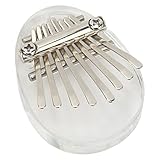 Finger Piano, Mini Kalimba Convenient To Carry Notes Printing Safe Material 8 Keys Easy Playing for Car Decoration