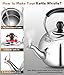 Dclobtop Whistling Tea Kettle Stovetop - 2.3 Quart Round Tea Pot for Stovetop, Silver Mirror Polished Classic Stovetop Kettle, Food Grade Material Teapot for Stove Top