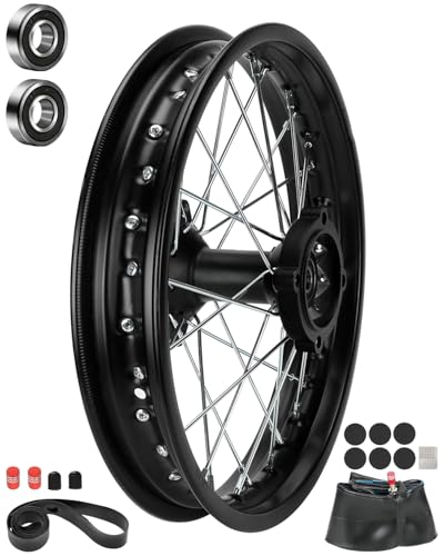 Dirt Bike Wheel Rim: Top Picks for Durable Rear and Front Wheels 3 XIKOBY 1.85x14 Rear Wheel Rim and 12mm Bearings Strip Kit fit 90/100-14 3.00-14 14 Inch Dirt Pit Bike Tire KLX125 KX85 TTR125 YZ80 RM80 Taotao DB17 SR150 DR90 Apollo 125 Motorcycle Parts (15mm Axle)