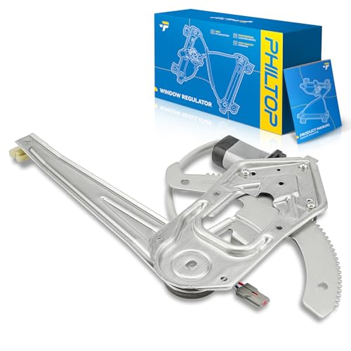 Image of PHILTOP Front Right Passenger Side Power Window Regulator and Motor Assembly Compatible with 1993-2011 Ford Ranger Replaces 741-832,2 Pins