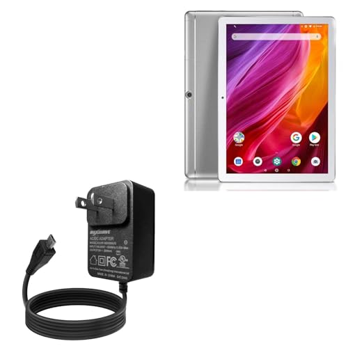 BoxWave Charger Compatible with Dragon Touch K10 Tablet - Wall Charger Direct (15W), Rapid Charge Your Device with Built-in 6ft Cable
