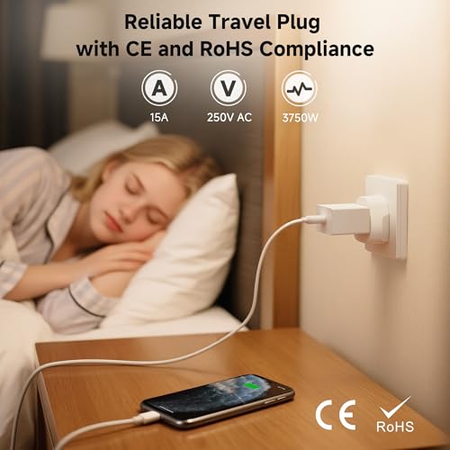 Cable Matters Universal Travel Plug for EU Outlets
