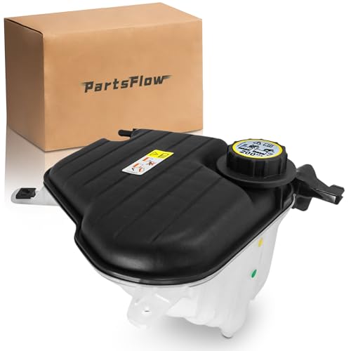 PartsFlow Engine Coolant Reservoir Tank W/Cap Compatible With 2013-2015 Jaguar XF 3.0L Compatible With 2010-2015 Jaguar XF 5.0L C2Z29118 C2Z11292 C2Z15579