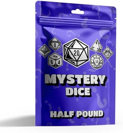 Half-Pound Mystery Dice Bag – Full Polyhedral Sets & Unique Secret Styles - Rainbow Transparent, Starry, Pearlescent, & Jade Textured Dice for RPG Gamers & Collectors image 5