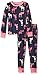 Little Blue House by Hatley Girls' Kids Pj Set-Pink and Navy Moose