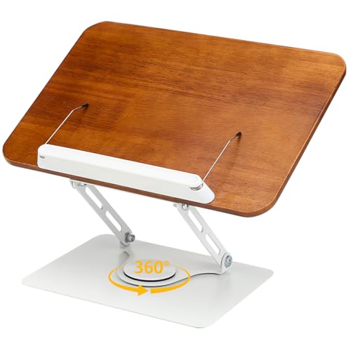 Support de livre rotatif soulage le cou pour lecture et cuisine pliable