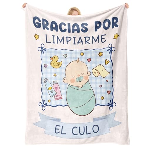 Buioata Regalo Mama y Papa Primeriza, Manta 100% Poliéster 50x60 Pulgadas, Regalos Padres Primerizos, Regalo Original para Padres Primerizos con Frase Divertida en Español, Regalo Baby Shower Buioata Regalo Mama y Papa Primeriza, Manta 100% Poliéster 50x60 Pulgadas, Regalos Padres Primerizos, Regalo Original para Padres Primerizos con Frase Divertida en Español, Regalo Baby Shower