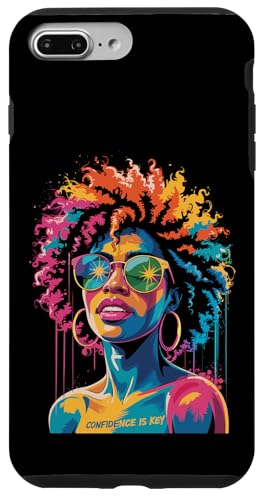 Juneteenth black woman queen afro african melanin dripping carcasa para iphone 7 plus/8 plus