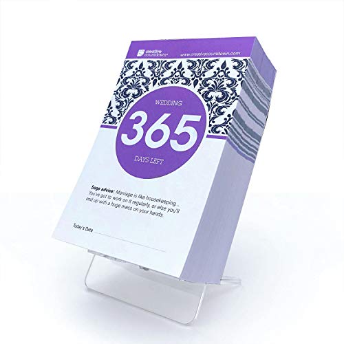 1 Year (365 Days) Wedding Count Down Calendar - 5.75"x3.75"