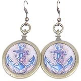 Kunststoff, Metall Unbekannt Killer Kirsche Damen Ohrhänger Anchor Maritimer Ohrschmuck Breite 3cm, Höhe 4cm