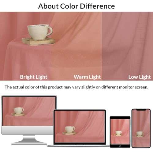 Image of HOMEMONDE Sheer Curtains for Living Room, Bed Room - Transparent Curtain Home Decor