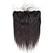 13X4 Ear to Ear Lace Frontal Closure Free Part Pre-Plucked Brazilian Straight Remy Human Hair Lace Closure with Baby Hair (8 inch)
