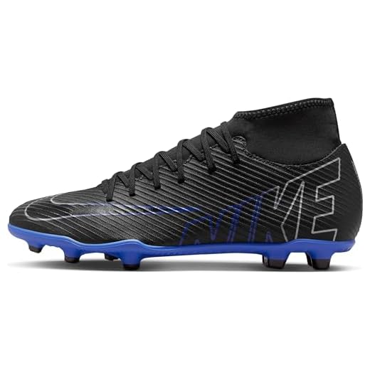 Nike Unisex Indoor/Outdoor Football/Soccer/Baseball Cleats Shoes (Black/Chrome-Hyper Royal, Numeric_12)