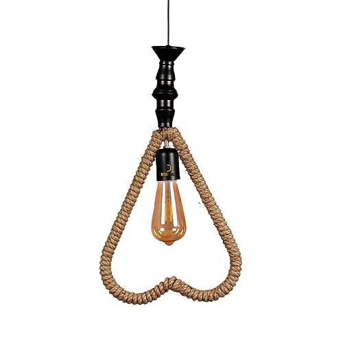 Image of DECOHOME Modern Hanging Ceiling Lamp Lights for Home & Decor | Premium Finish Pendant Light for Living Room, Bedroom & Dining Area | Stylish Indoor Decor Lighting | Chandelier Lights (Heart-Gold)