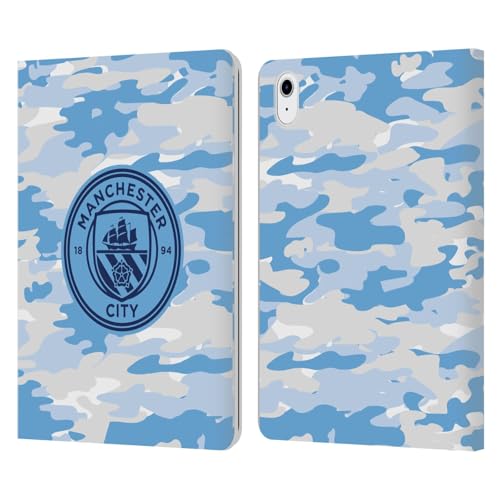 Funda tipo libro iPad Air 2022 diseño camuflaje Manchester City para viajes