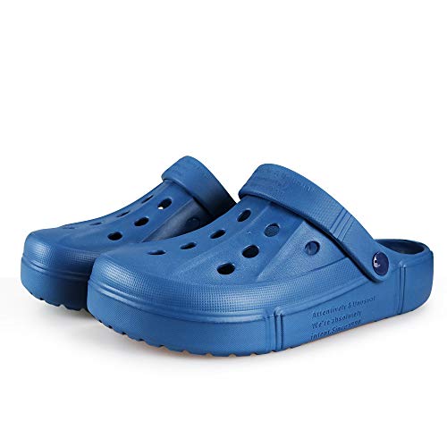 Fzuu Mens Women Breathable Garden Clogs Comfortable Slip On Beach Sandals Lightweight Slippers Water Shoes (Blue, Numeric_8) #TOP4