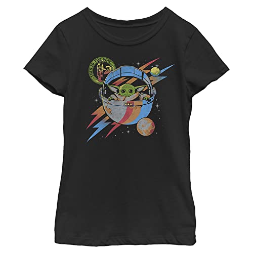 STAR WARS Mandalorian Yoda Bolt Girls Short Sleeve Tee Shirt