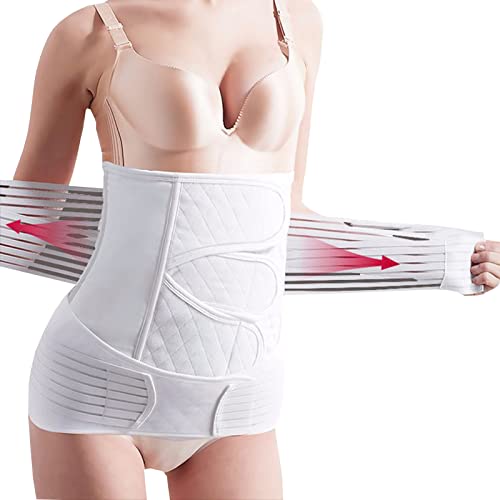 Faja abdominal de soporte posparto 2XL blanca