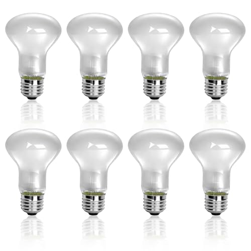 8 Pcs R20 Incandescent Light Bulbs Compatible with Satco S4886 120V 50W