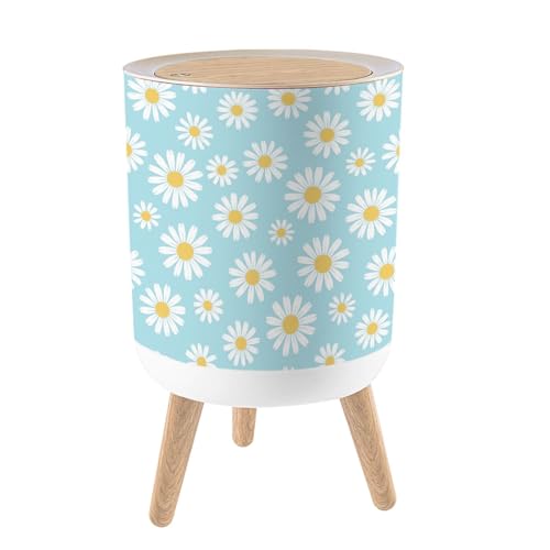 Caneca de basura redonda con tapa y patas 7L