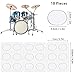 MIKIMIQI Drum Mute Pads, 30 Pcs Round & 2 Pcs Long Silicone Drum Silencers, 4 Colors