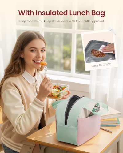 LOVEVOOK Cute Student Backpack Set