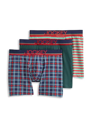 Image of Jockey Men's Underwear True Style 6 inch Boxer Brief - 3 Pack