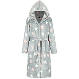 DiaryLook Bademantel Kinder für Mädchen, Flauschiger Fleece Morgenmantel Kuscheliger Kinderbademantel, Bathrobe, Robe, Geschenk 11-12 Jahre
