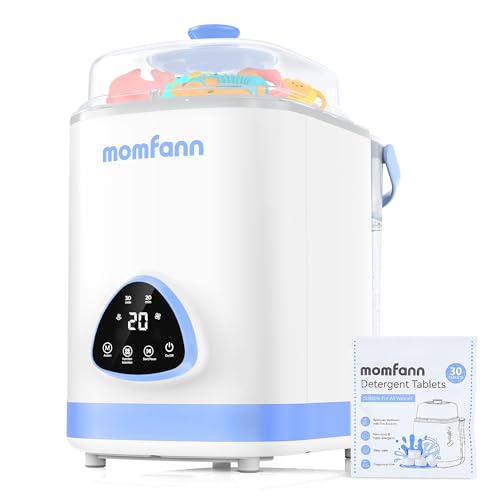 MOMFANN EasePure Pro Baby Bottle Washer, Upgraded 4-in-1 Bottle Washer and Sterilizer and Dryer,...