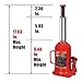 BIG RED T92003B Torin Hydraulic Welded Bottle Jack, 20 Ton (40,000 lb) Capacity, Red