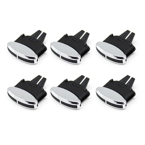 Clip languette coulissante grille ventilation avant arrière 6 pièces