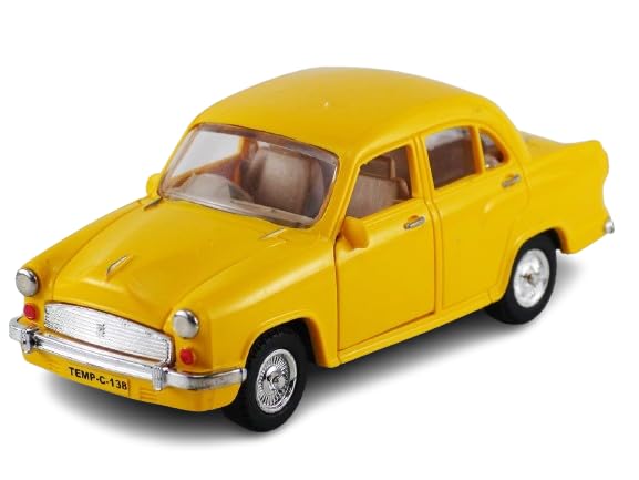 Toya Car Miniature Compatible Door Openable Plastic Ambassador Car Toys for Kids (Yellow) (B0CWDPB319) Amazon Price History, Amazon Price Tracker