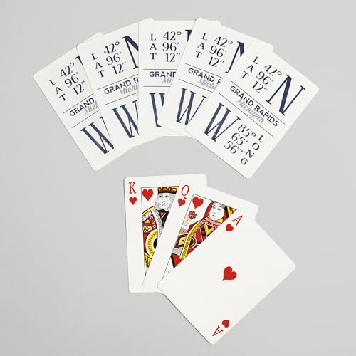 Baraja de cartas Poker 52 piezas Grand Rapids Michigan miniatura 7