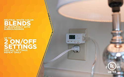Woods 50027 50027Wd Indoor 24-Hour Digital Plug-In Timer, 1 Polarized Outlet, 1 Pack, 1-Pack #TOP5