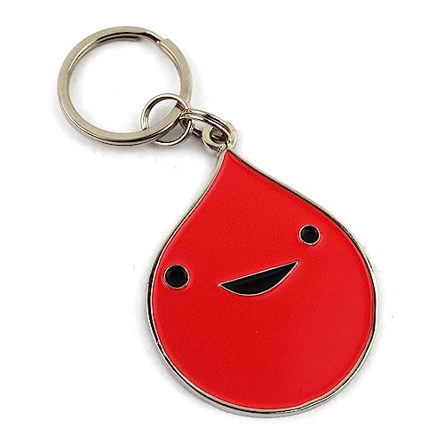I Heart Guts Blood Drop Enamel Keychain - Blood Donor