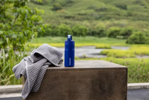 Stanley IceFlow 16 oz Cap and Carry Water Bottle - Insulated Stainless Steel, Rose Quartz Glimmer - 3