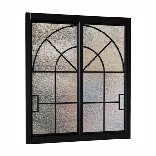 Ventanas correderas para el hogar con vidrio patrón y perfiles modernos de aluminio 2