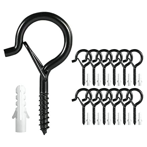 Ganchos de Tornillo con Hebilla para Colgantes Interiores Exteriores Cover