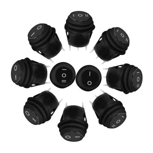 PLAFOPE Automotive Toggle Switch Position Toggle Switch Button Universal Replacement for Vehicle Boat