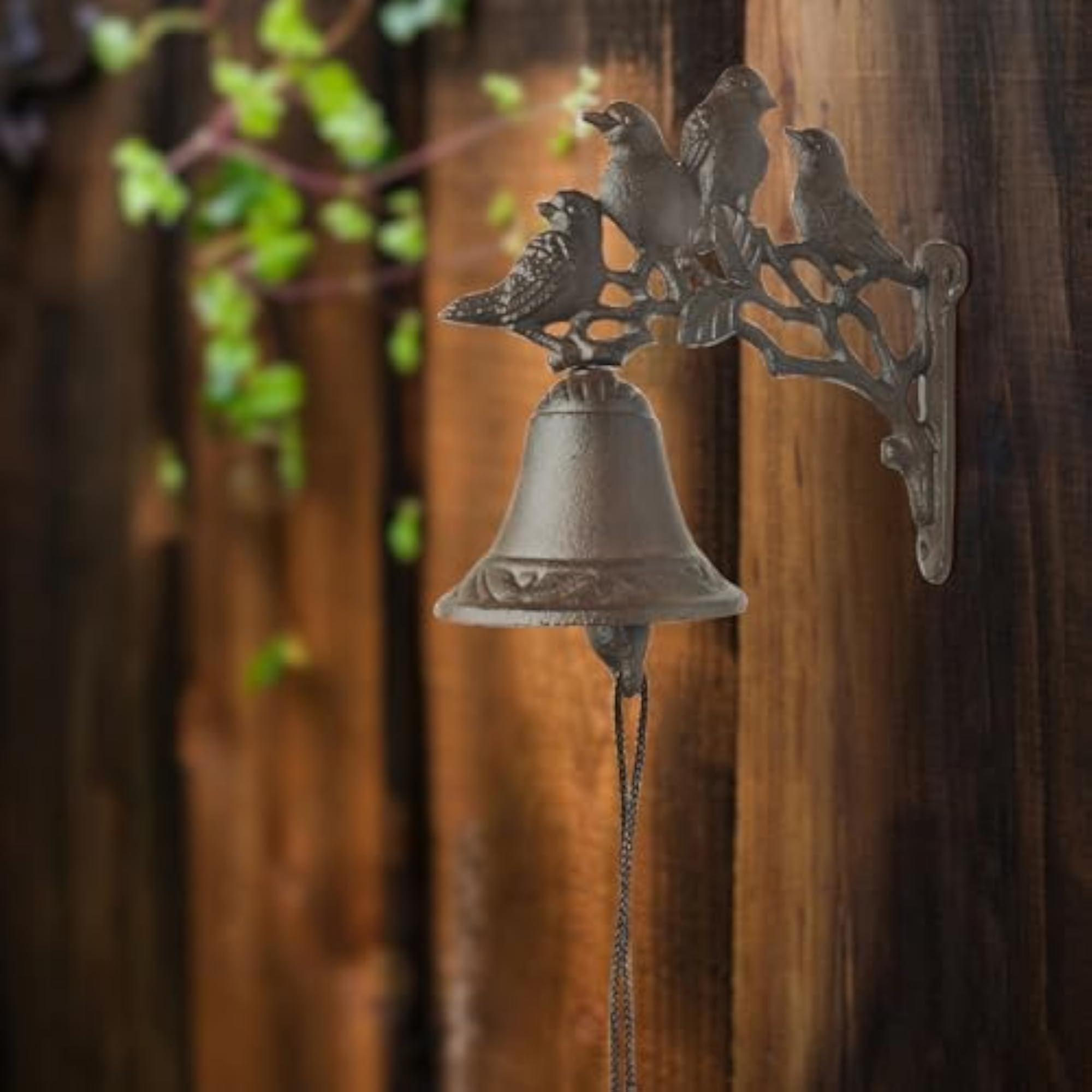 Vintage Cast Iron Dinner Bell, Wall Mounted