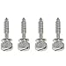 14 Peterbilt Chrome Knurled Head Dash Panel Screws