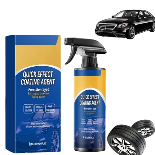 Car Coating Agent Spray, 3 in 1 Multi-Functional Quick Effect Coating, Restore Shine & Long-Lasting Protection, Car Polish Spray, Car Wax Polish, Car Scratch Remover Kit, Na/no Spray for Cars