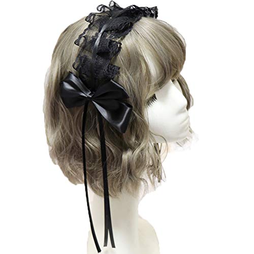 カチューシャ ロリータ リボン ヘッドドレス 髪飾り ゴスロリ レース ヘアアクセサリー